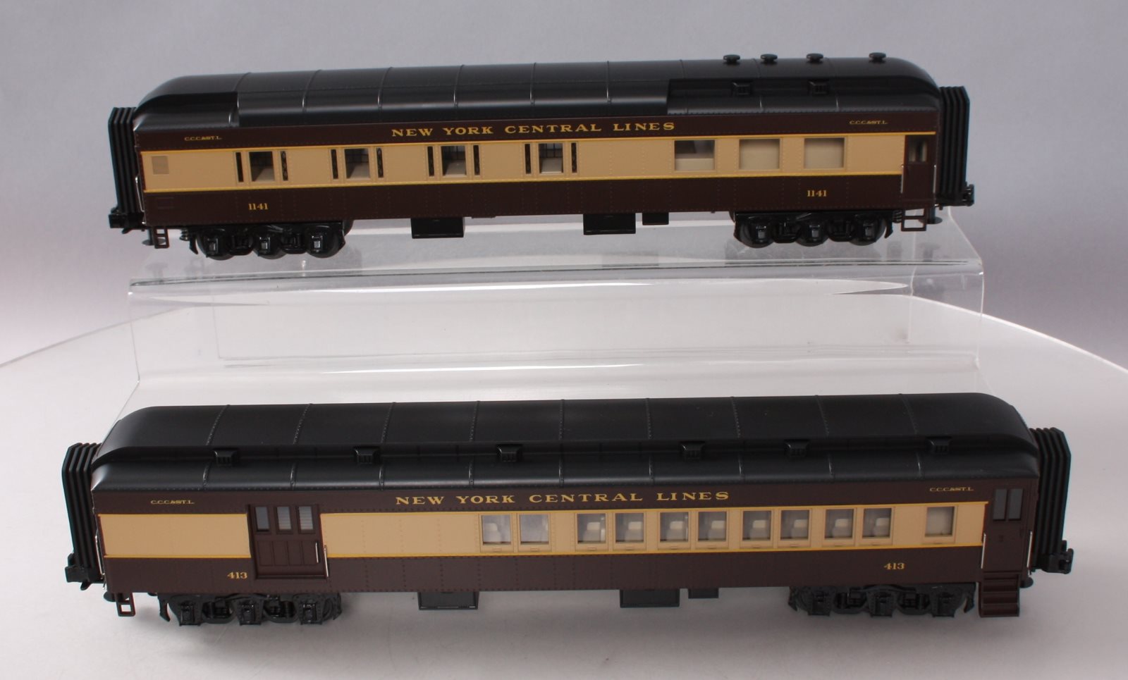 MTH 30-69125 O NYC 60' Madison Combine/Diner Passenger Car Set (Set of 2)