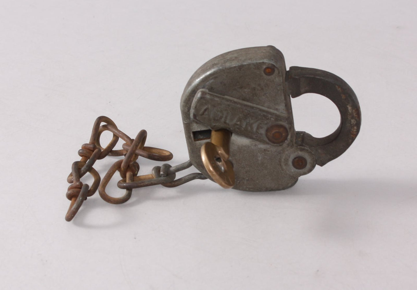 Adams & Westlake 'ADLAKE" Vintage 1920 I.T.R.R Railroad Lock VG