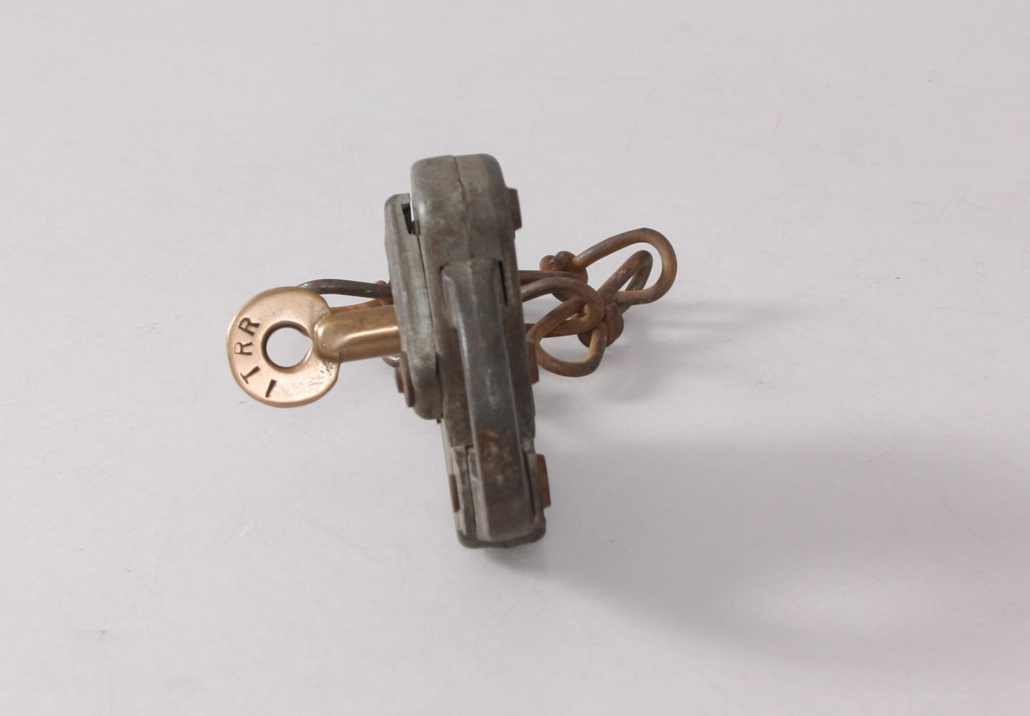 Adams & Westlake 'ADLAKE" Vintage 1920 I.T.R.R Railroad Lock VG