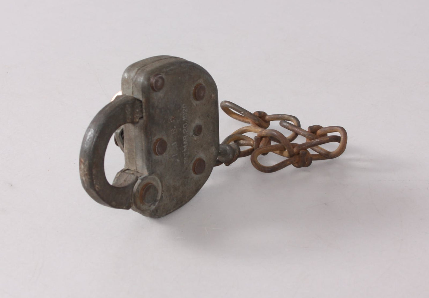 Adams & Westlake 'ADLAKE" Vintage 1920 I.T.R.R Railroad Lock VG