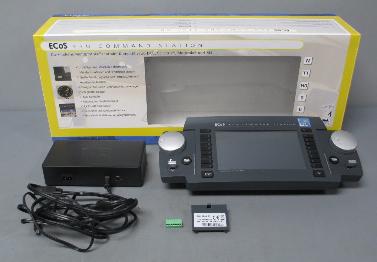 ESU 50210 ECoS 2.1 Central Unit DCC Command Station with 6A Power Supp ...