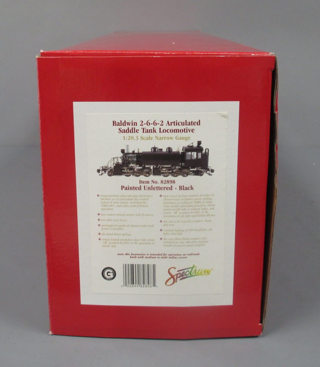 Bachmann 82898 G Scale Undecorated Baldwin 2-6-6-2 Articulated Saddle Tank Loco