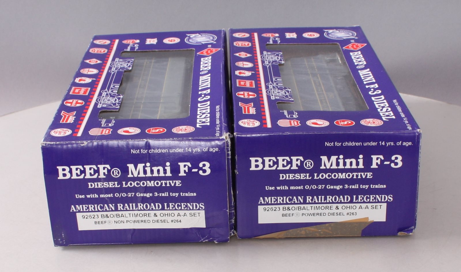 RMT 92623 O Gauge Baltimore & Ohio BEEF A-A Diesel Locomotive Set