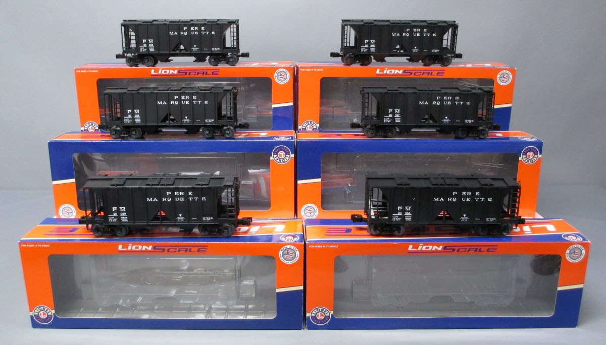 Lionel 3-18030 O Pere Marquette AC-2 Covered Hopper (Pack of 6)