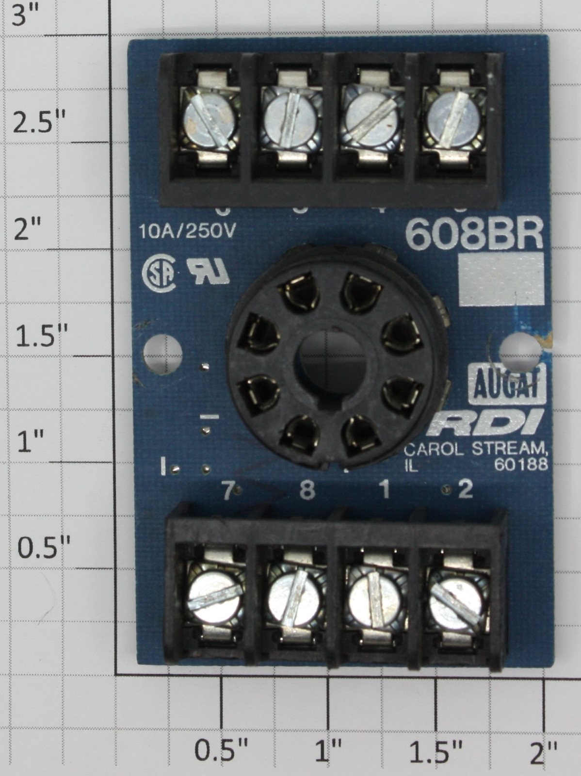Reed Devices / RDI 608BR 8 Pin Relay Socket
