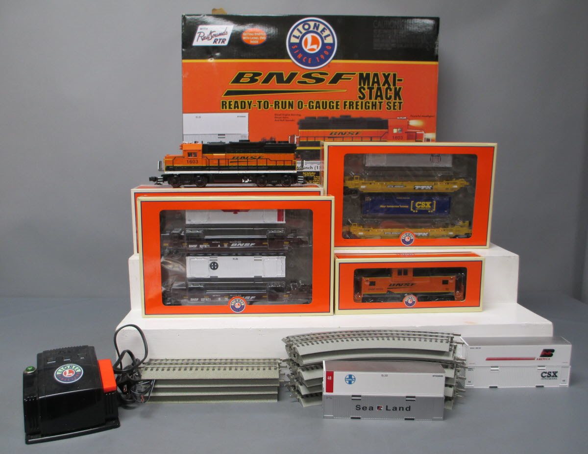 Lionel 6-30211 BNSF GP38 Maxi Stack O Gauge Diesel Freight Train Set