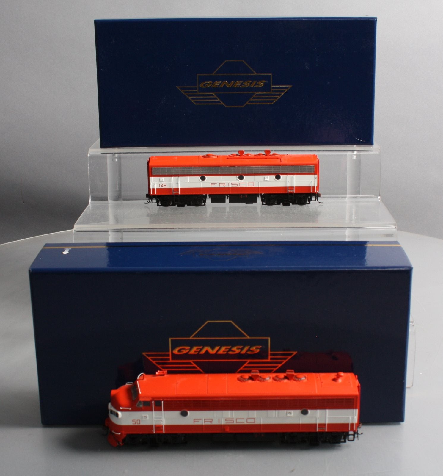 Athearn G22684 HO Frisco EMD FP7A/F9B Diesel Locomotive w/DCC & Sound #50A/#145B