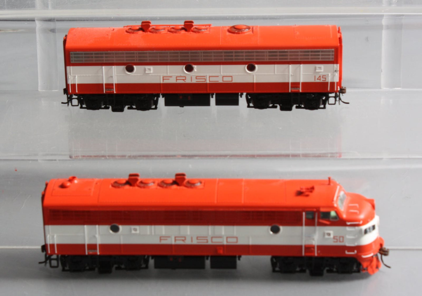 Athearn G22684 HO Frisco EMD FP7A/F9B Diesel Locomotive w/DCC & Sound #50A/#145B