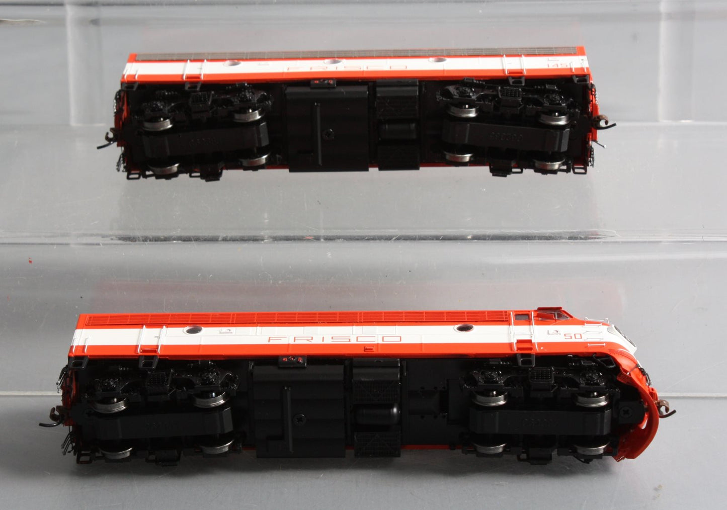 Athearn G22684 HO Frisco EMD FP7A/F9B Diesel Locomotive w/DCC & Sound #50A/#145B