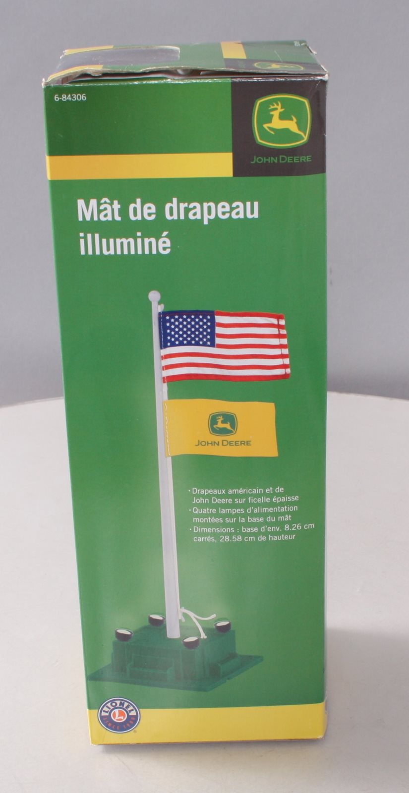 Lionel 6-84306 O PEP John Deere Illuminated Flagpole
