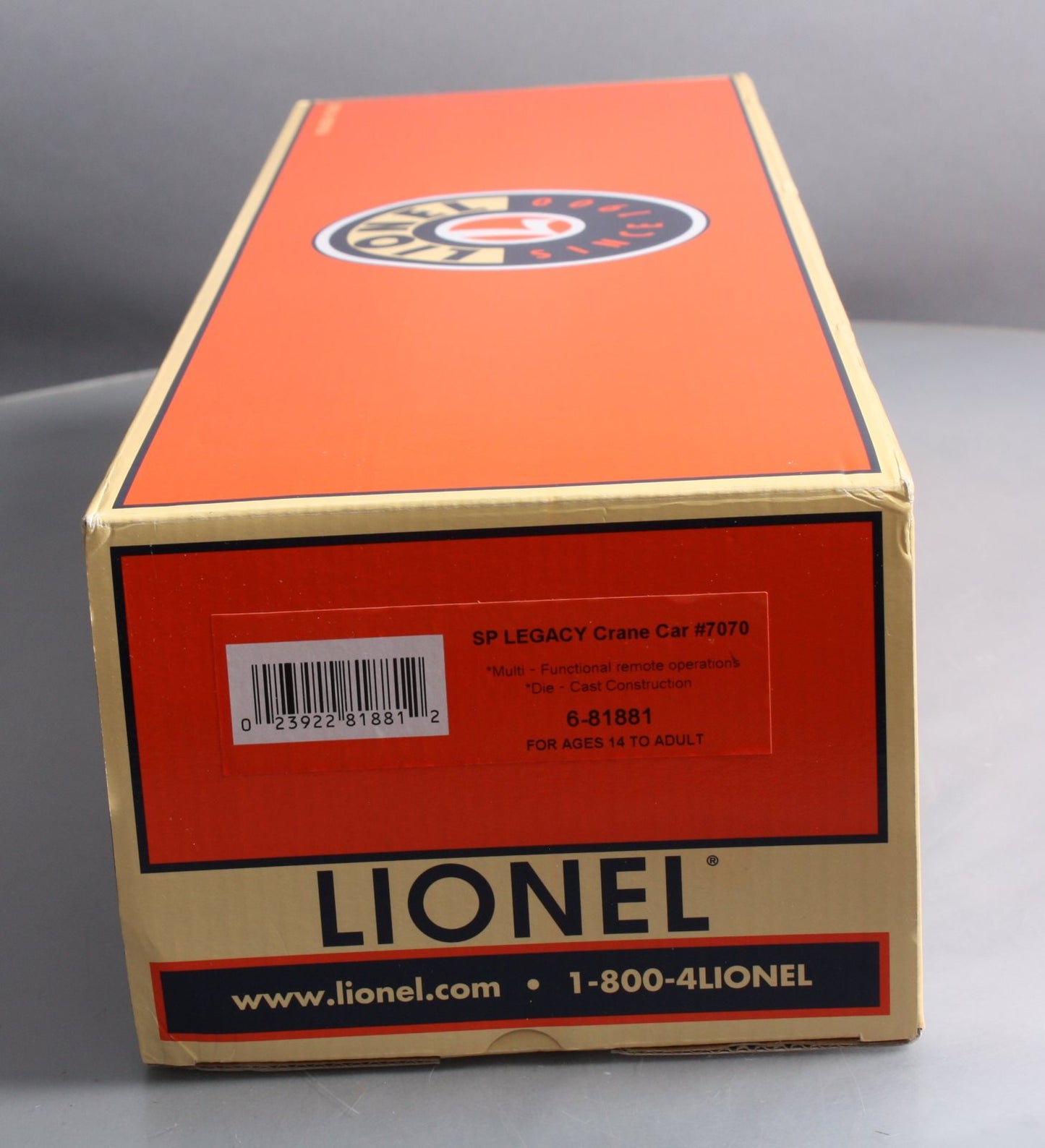 Lionel 6-81881 O Southern Pacific Command Control Scale Crane Car