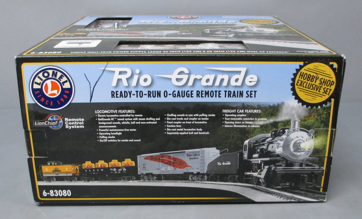 Lionel 6-83080 Rio Grande 0-4-0 Switcher LionChief O Gauge Steam Train Set