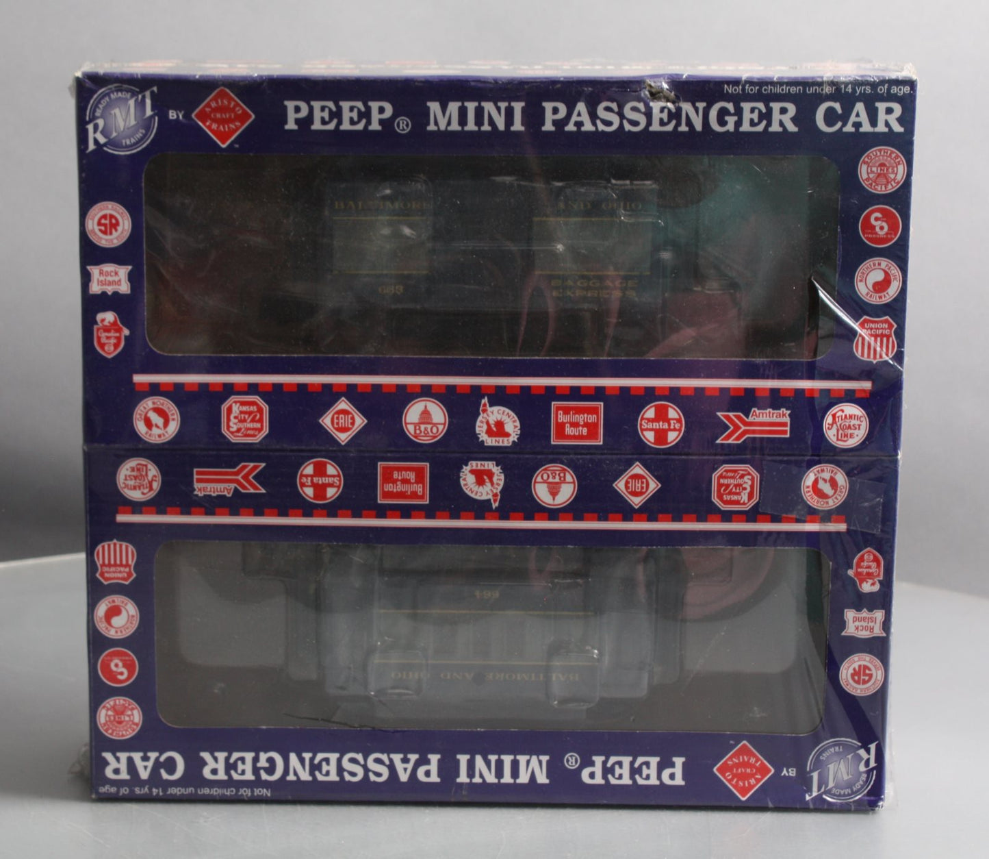 RMT 93023-1 O Gauge B&O Peep Mini Passenger Cars #663/664
