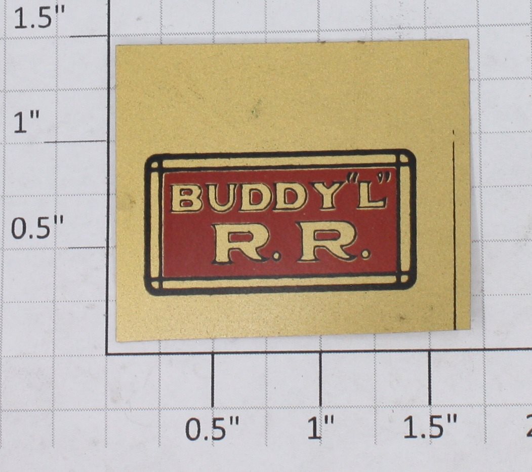 Buddy L 2X Buddy "L" Railroad Decal