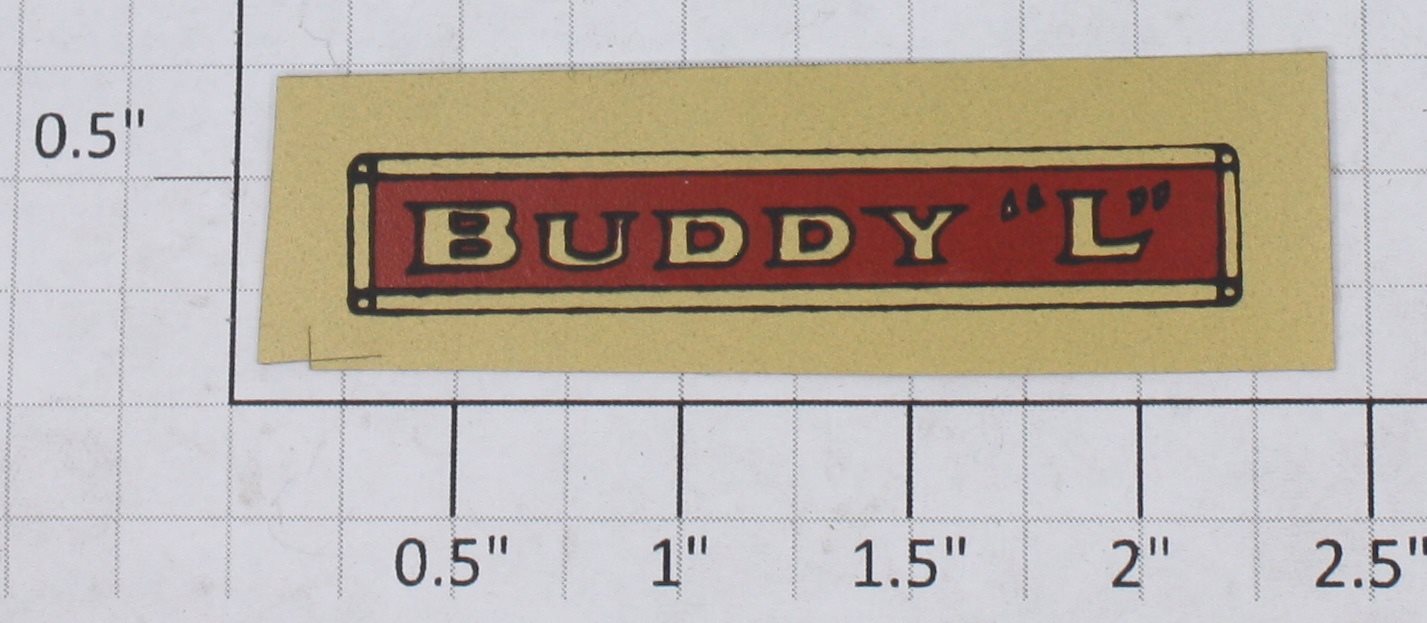 Buddy L 3X Buddy "L" Railroad Decal