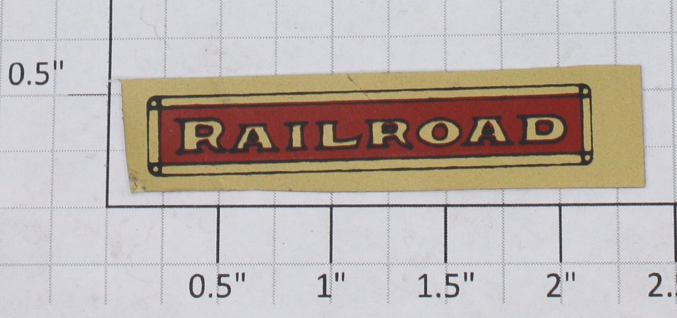 Buddy L Railroad-1 Buddy "L" Railroad Decal