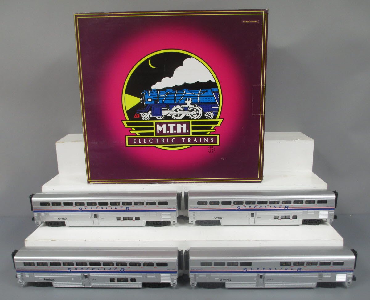 MTH 20-65123 O Amtrak Premier SuperLiner Passenger Car Set (Set of 4)