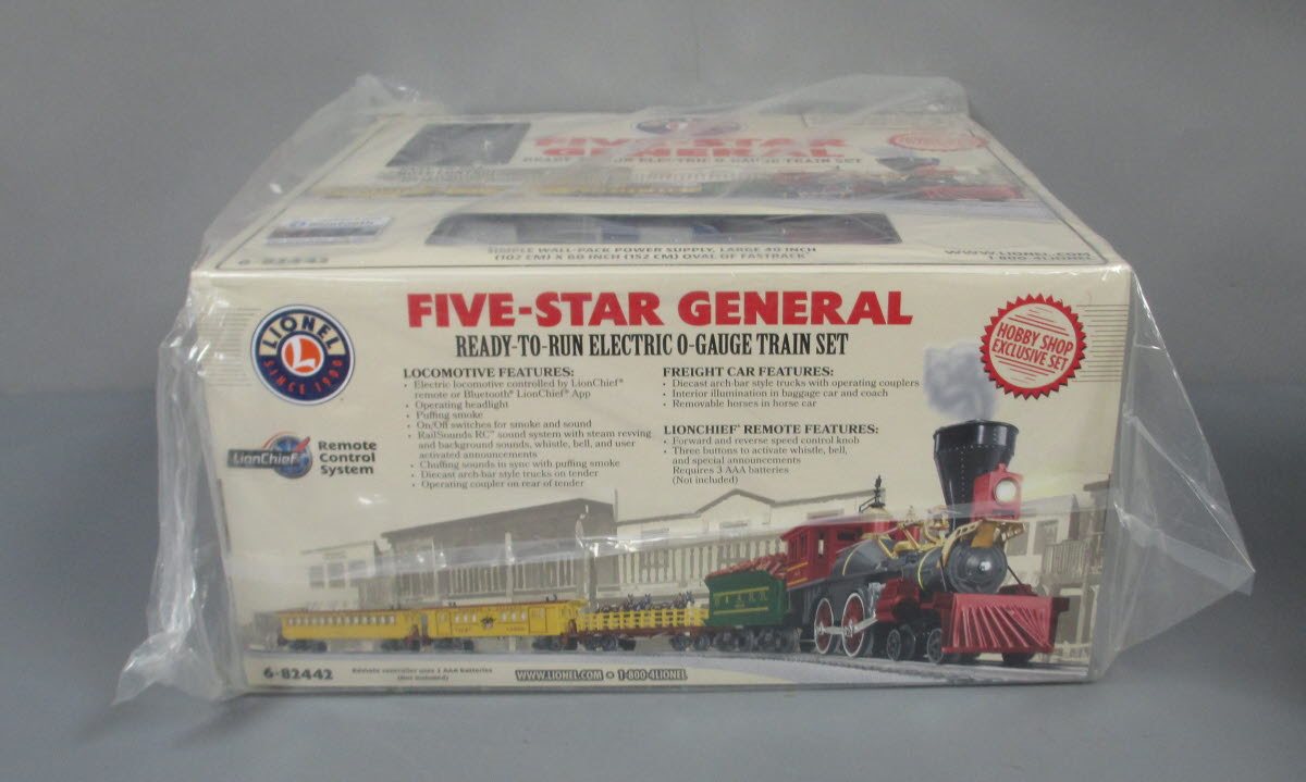 Lionel 6-82442 O Gauge 5-Star General LionChief Steam Train Set with Bluetooth