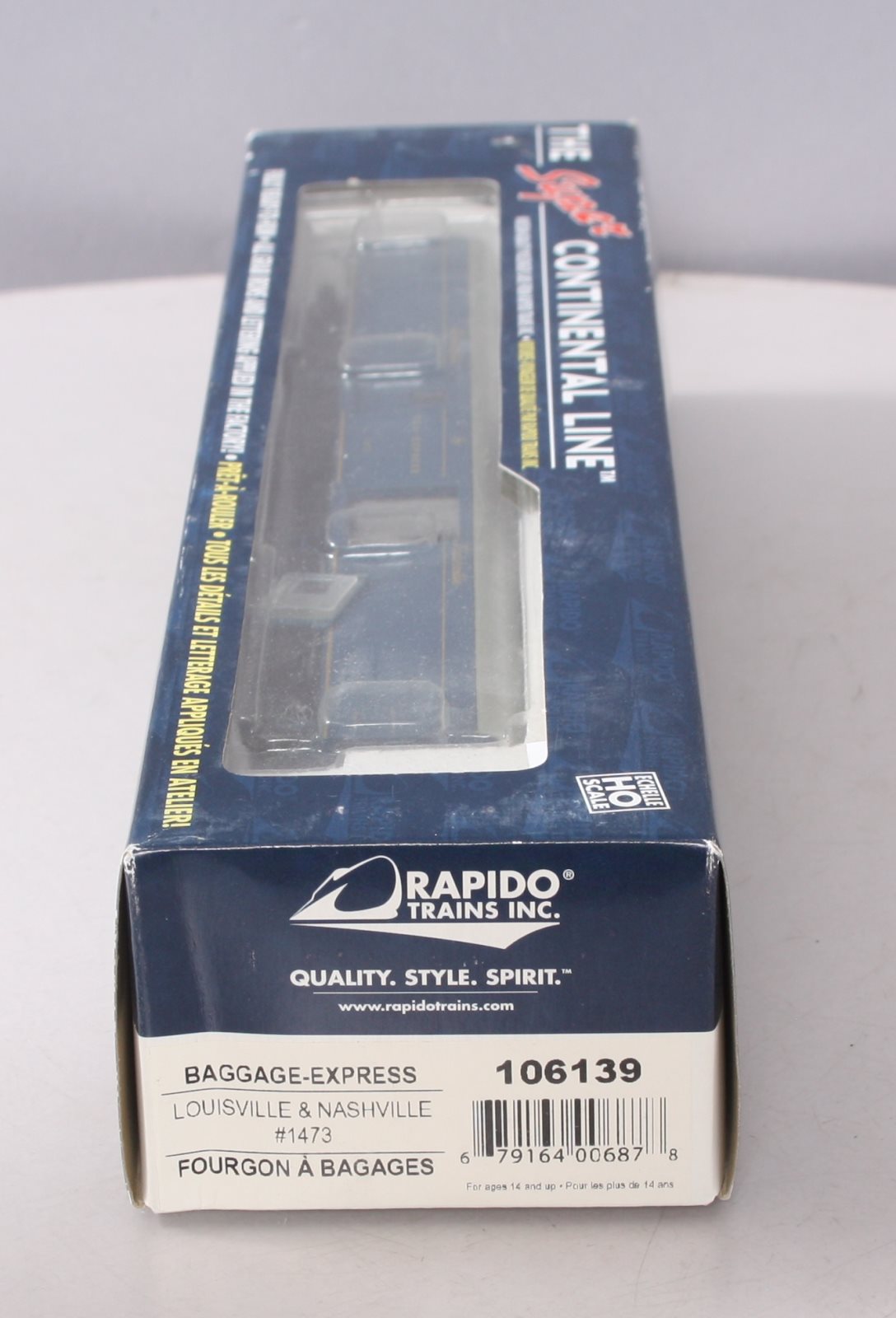 Rapido Trains 106139 HO Louisville & Nashville 73' 6" Smooth Side Baggage #1473