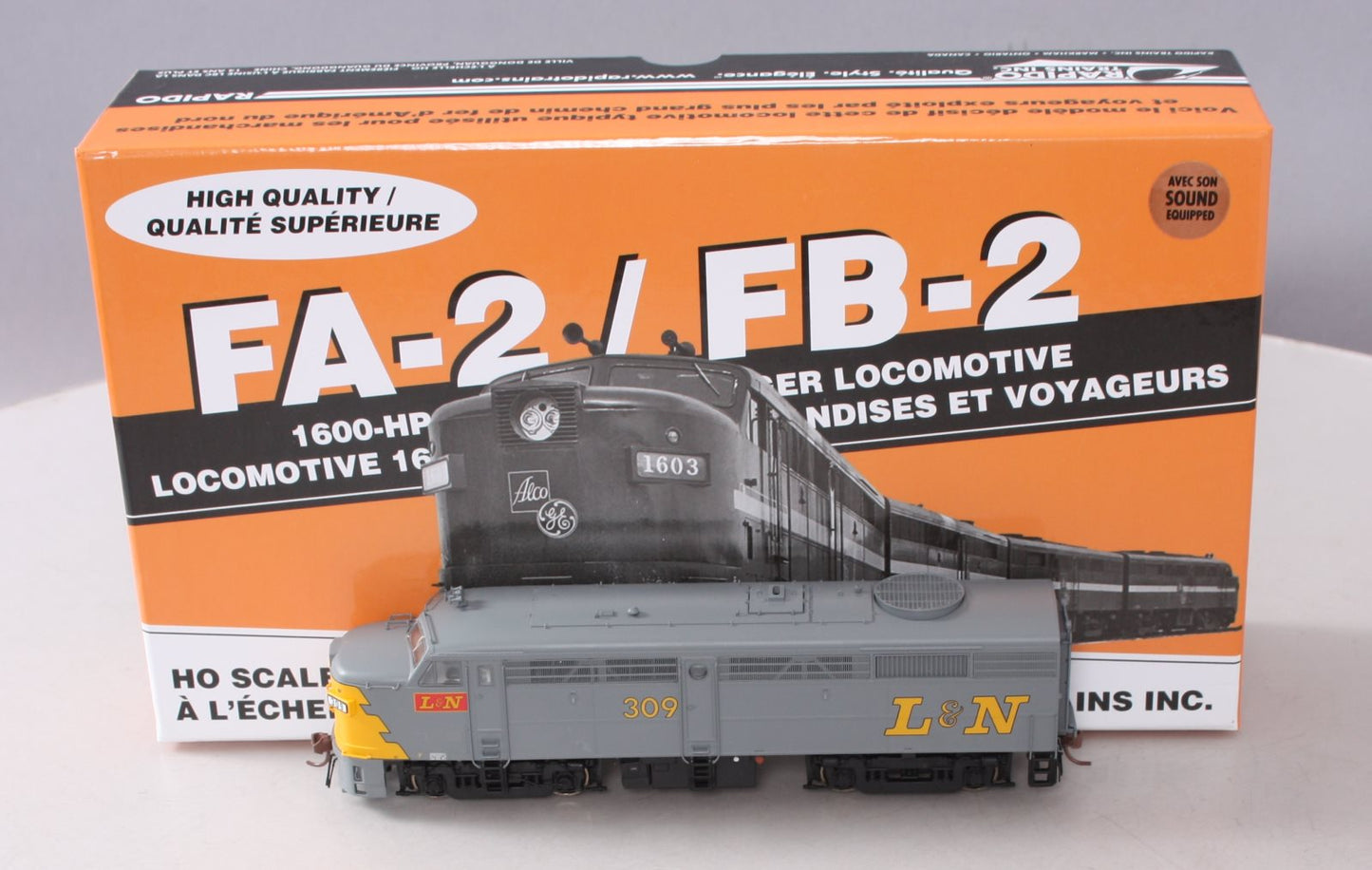 Rapido Trains 21574 HO L&N Alco FA-2 w/DC & DCC Sound #309