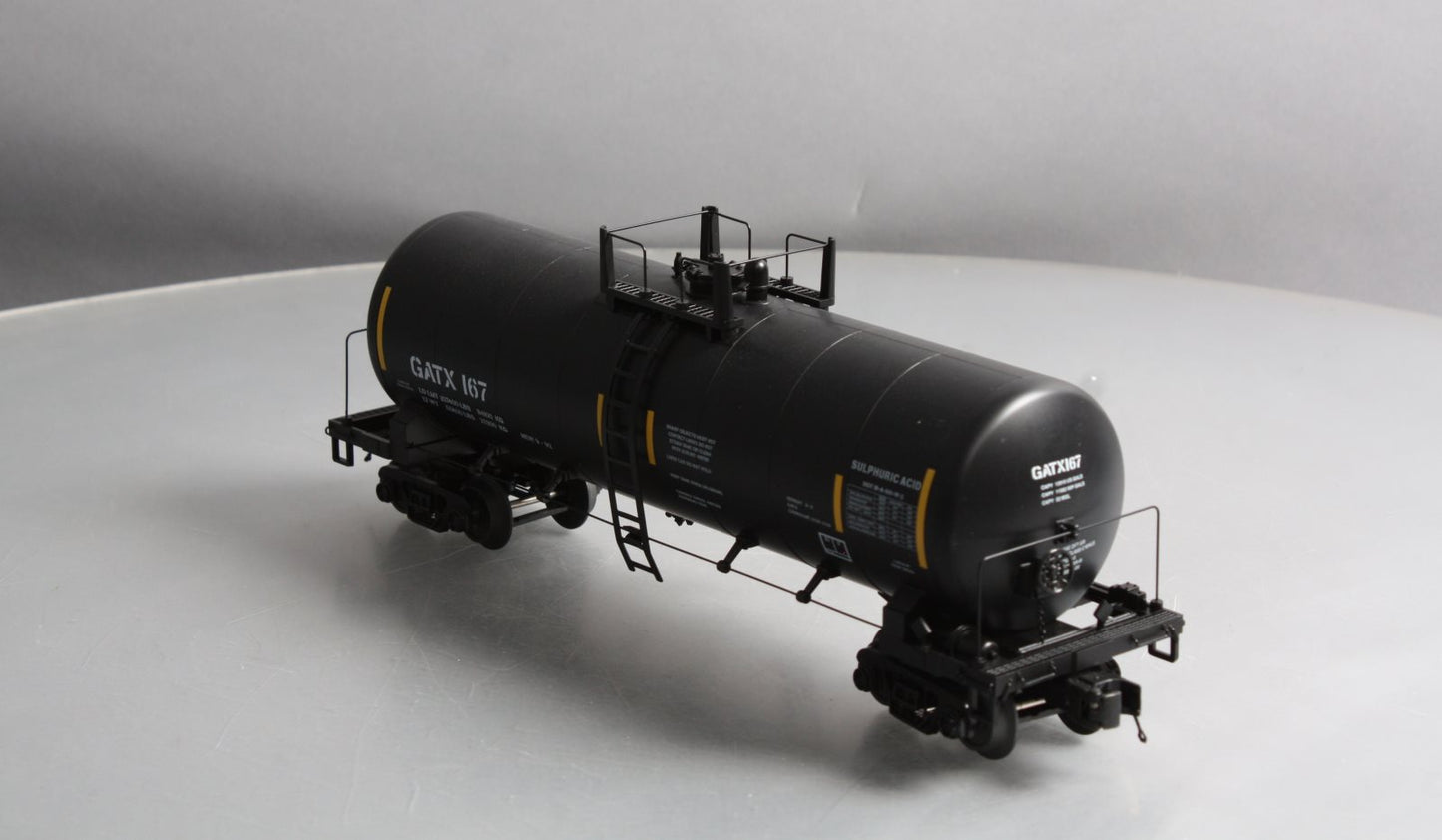 MTH 20-96286 O Gauge GATX Tank Car #167