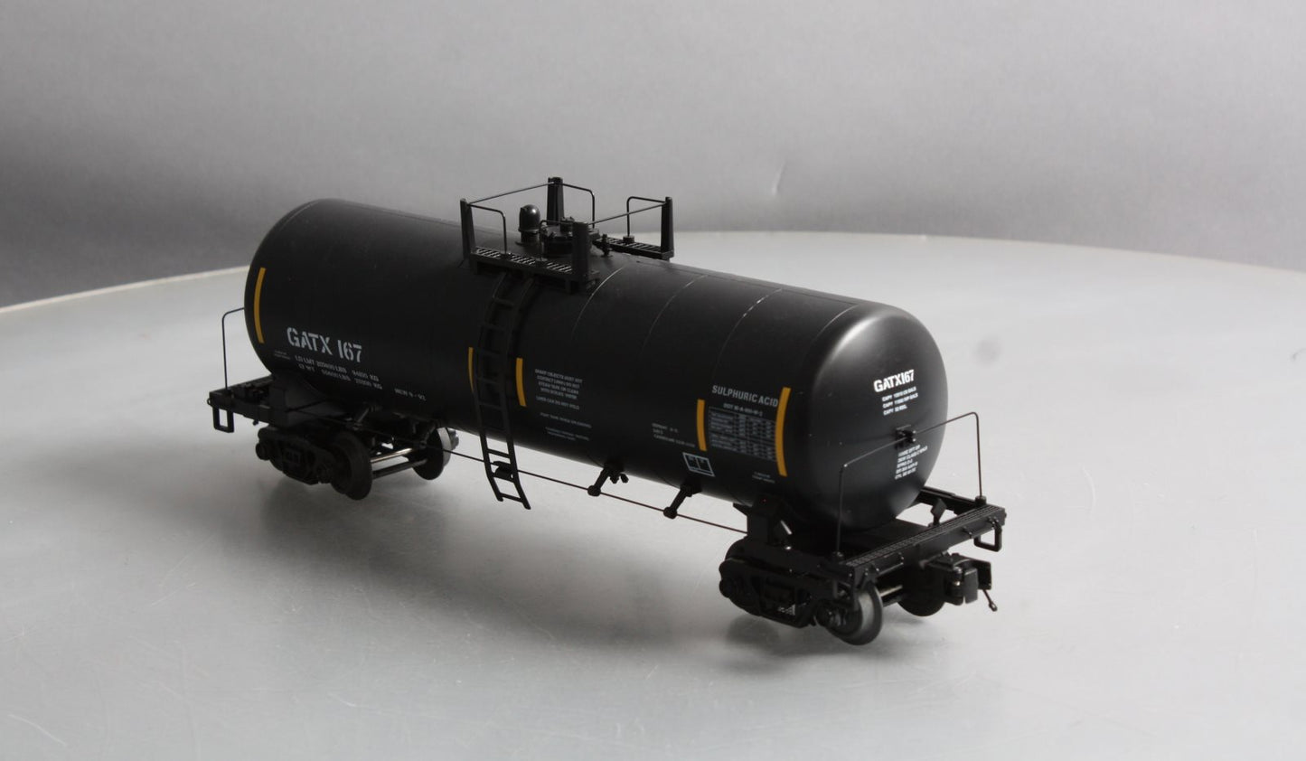 MTH 20-96286 O Gauge GATX Tank Car #167