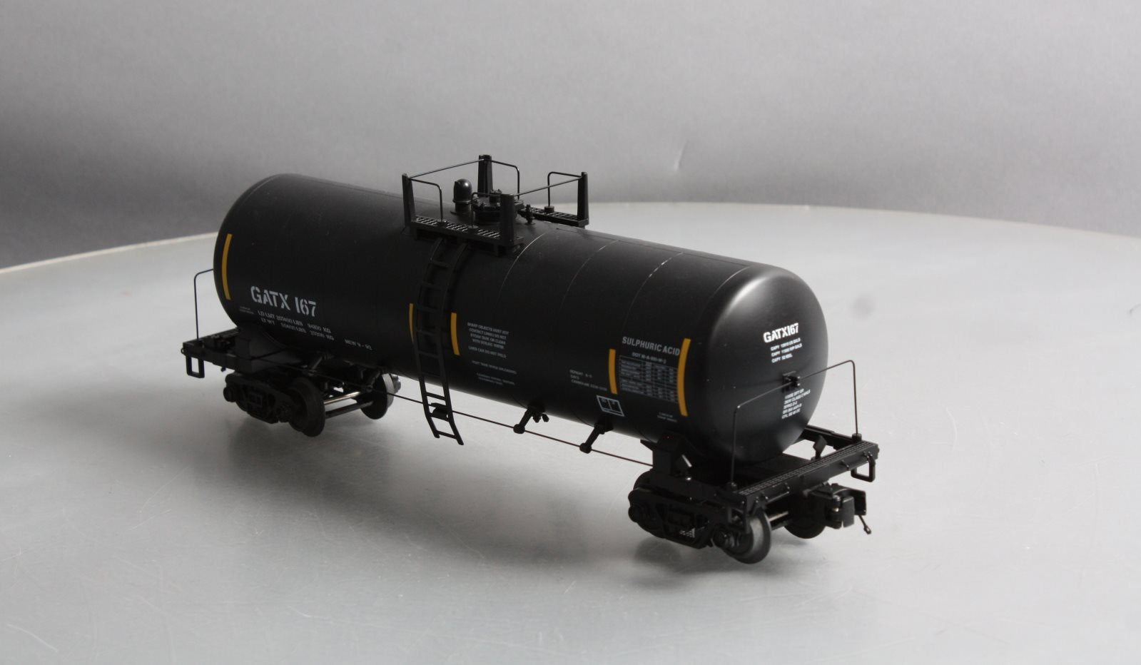 MTH 20-96286 O Gauge GATX Tank Car #167