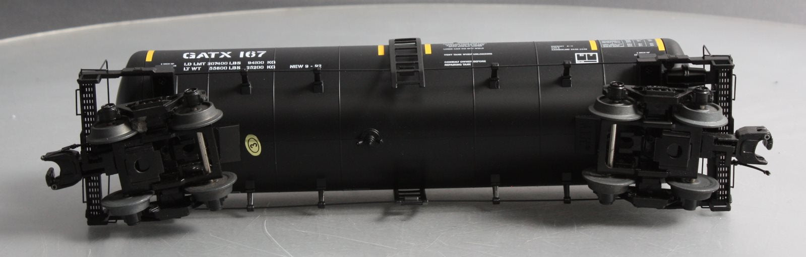 MTH 20-96286 O Gauge GATX Tank Car #167
