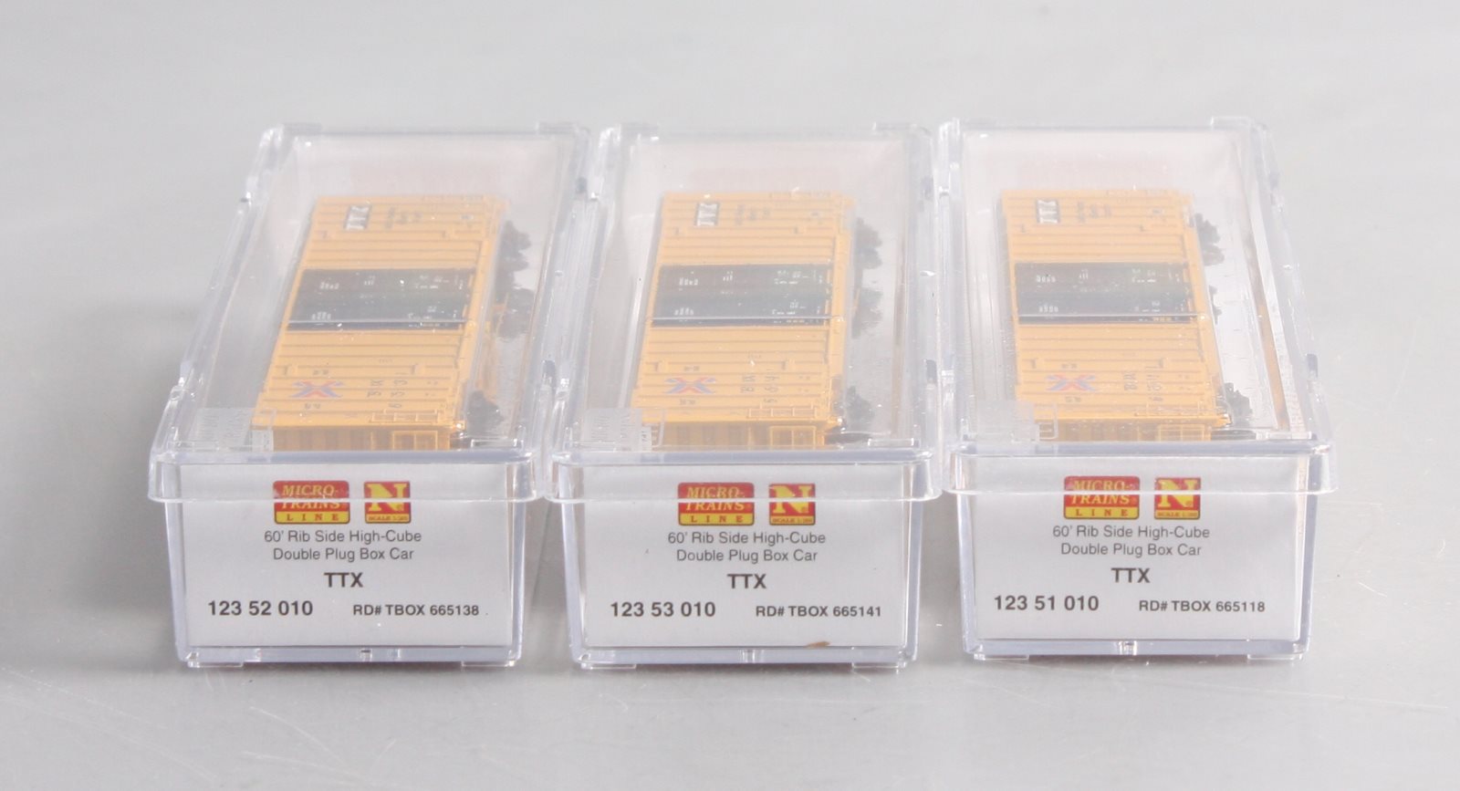 Micro-Trains 99301840 N RailBox 60' NSC Excess Height Boxcar (Set of 3)