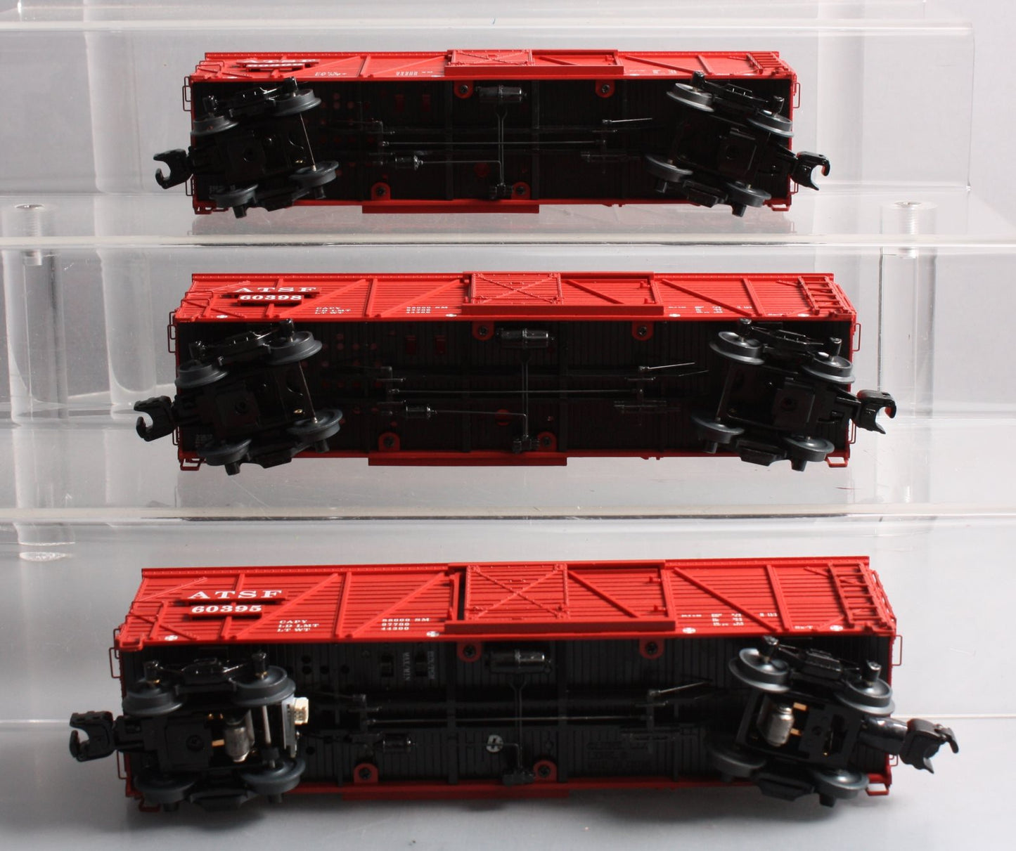 Lionel 2026820 O VISIONLINE Santa Fe Stock Car #60395 (Set of 3)