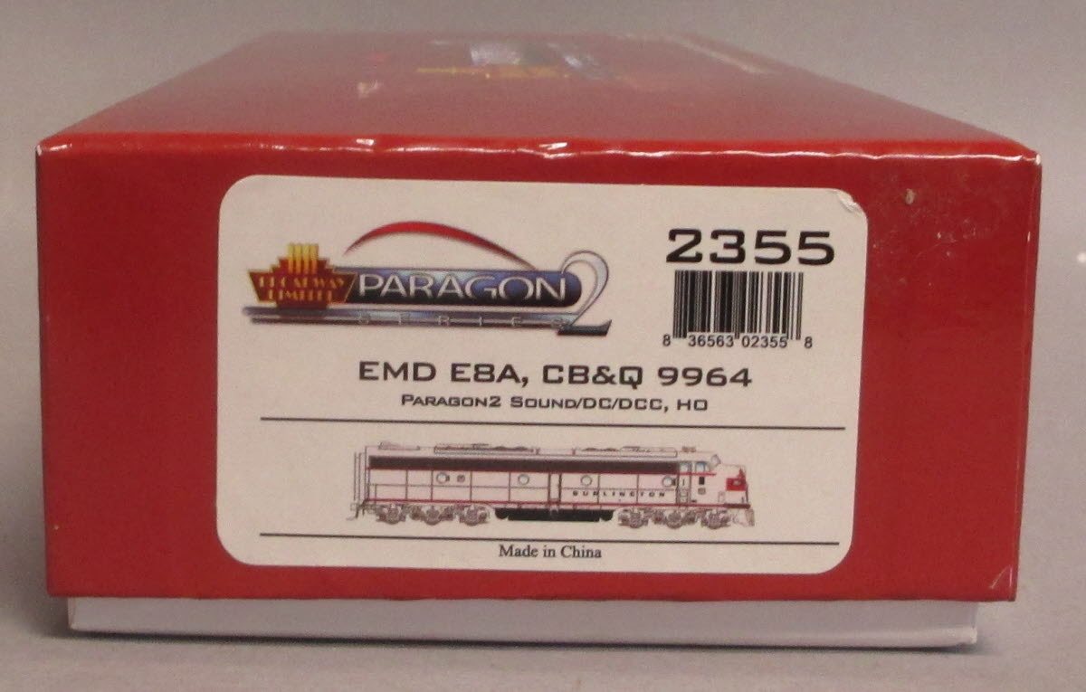 Broadway Limited 2355 HO CBQ EMD E8A Diesel Locomotive Paragon2™ #9964 w/DCC