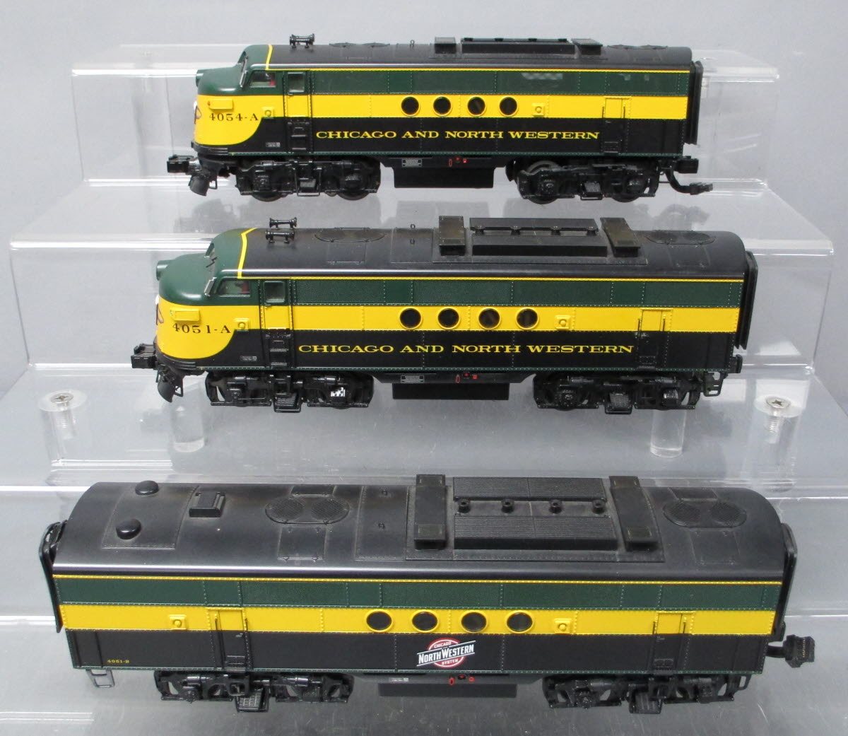 MTH 20-2744-1 C&NW FT ABA Diesel Engine Set w/PS2 #4051A/4054A/4051B
