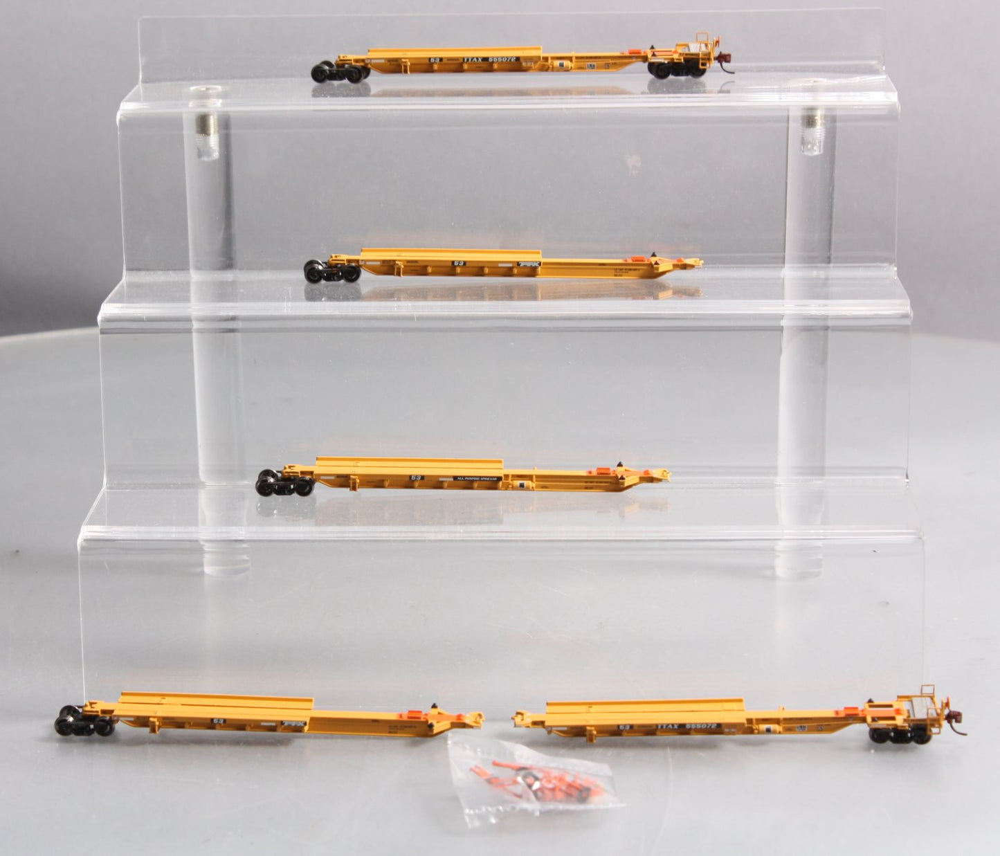 BLMA Models 12006 N Scale TTAX 53' Spine Car #555072 (Set of 5)