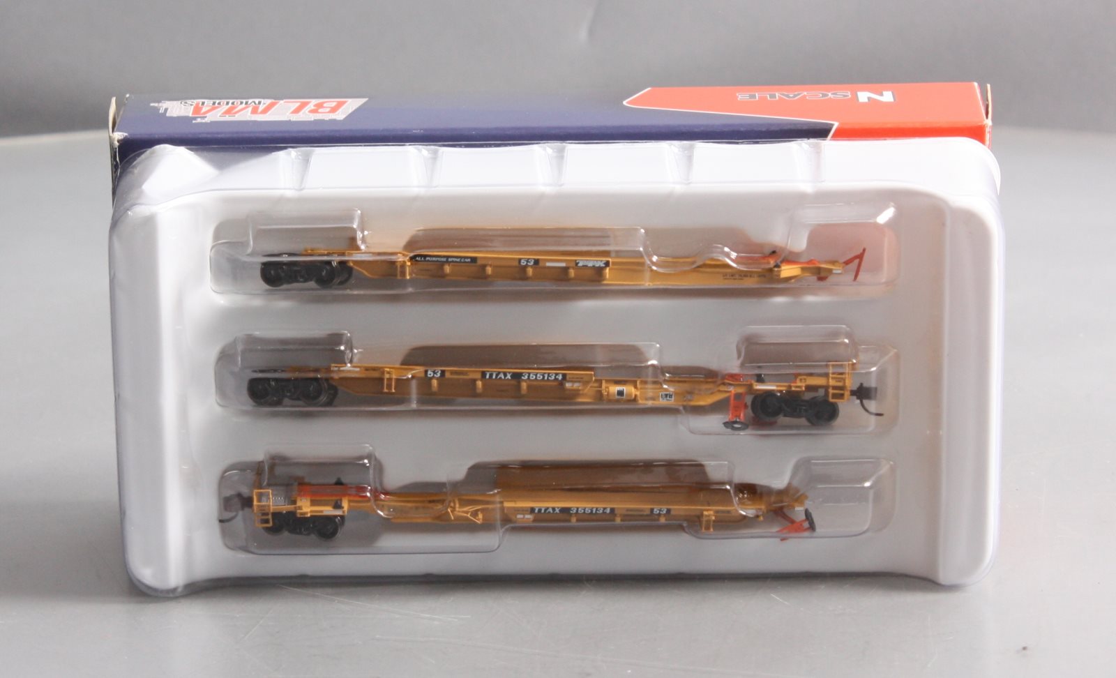 BLMA Models 12260 TTAX 3-Unit Spine Car #355134