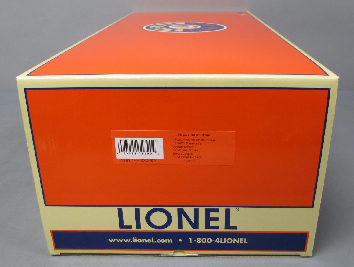 Lionel 1931390 O Norfolk & Western Legacy J Class 4-8-4 Steam Locomotive #746