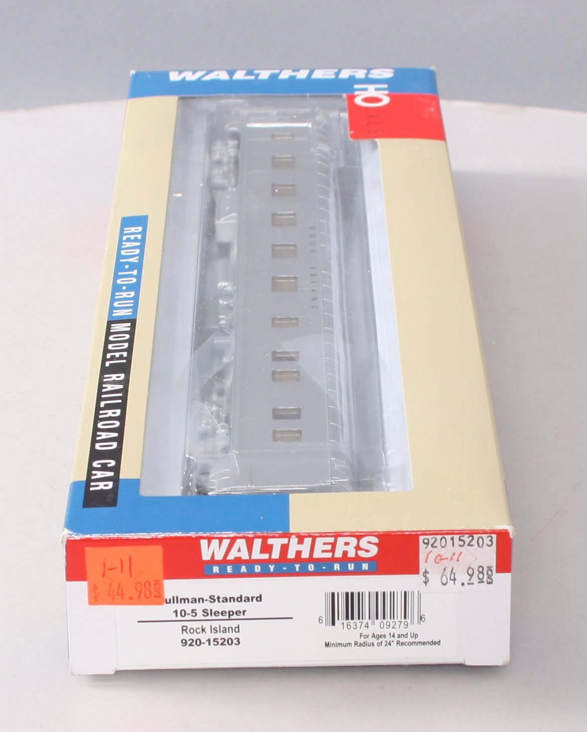 Walthers 920-15203 HO Rock Island - 85' Pullman-Standard 10-5 Sleeper