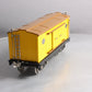 MTH 10-201 Standard Gauge Yellow/Brown Boxcar With Nickel Trim #214