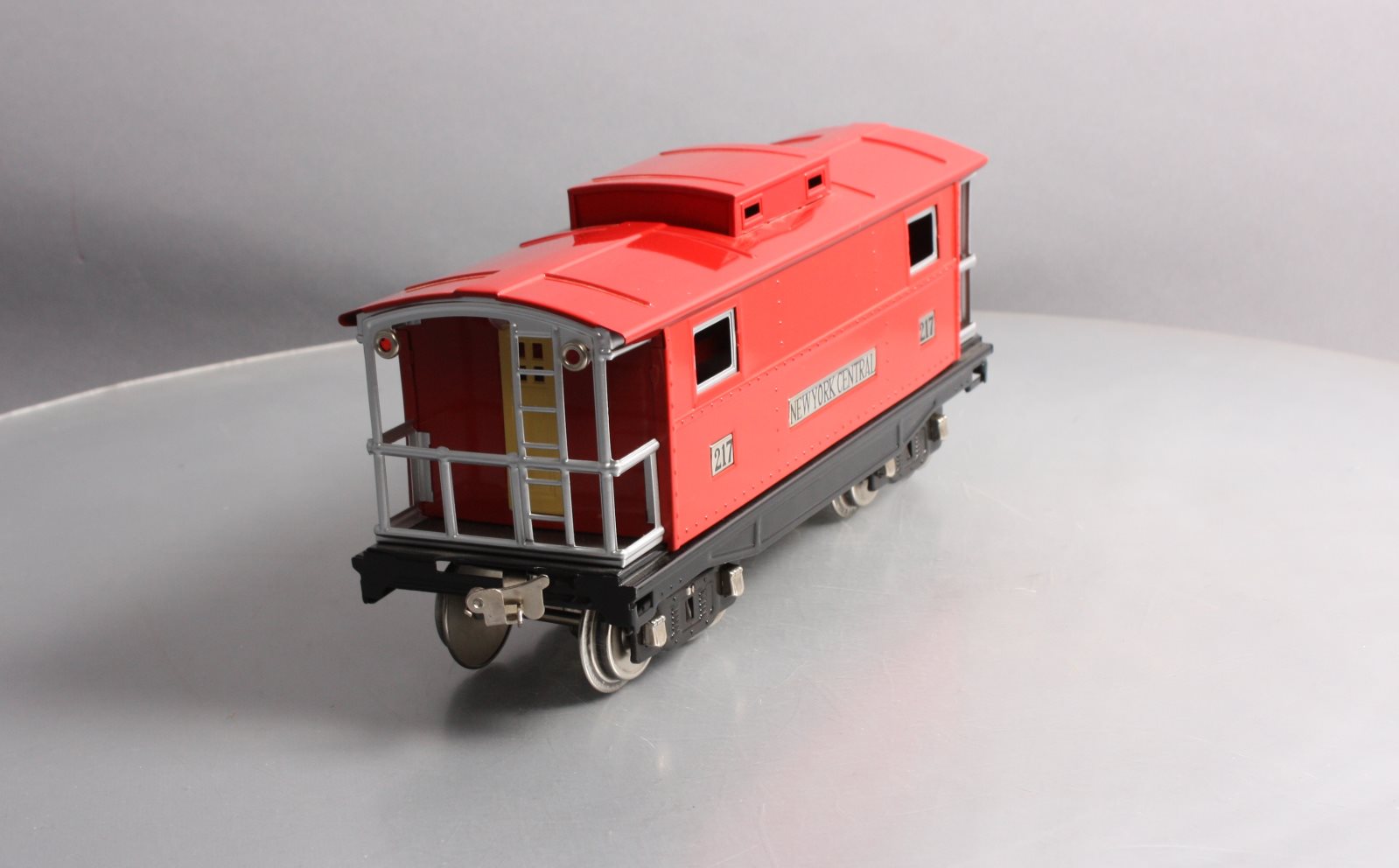 MTH 10-1054 217 Standard Gauge New York Central Red Caboose W/Nickel Trim