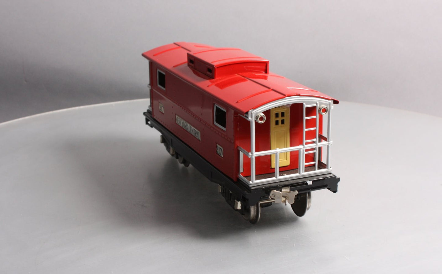 MTH 10-1054 217 Standard Gauge New York Central Red Caboose W/Nickel Trim