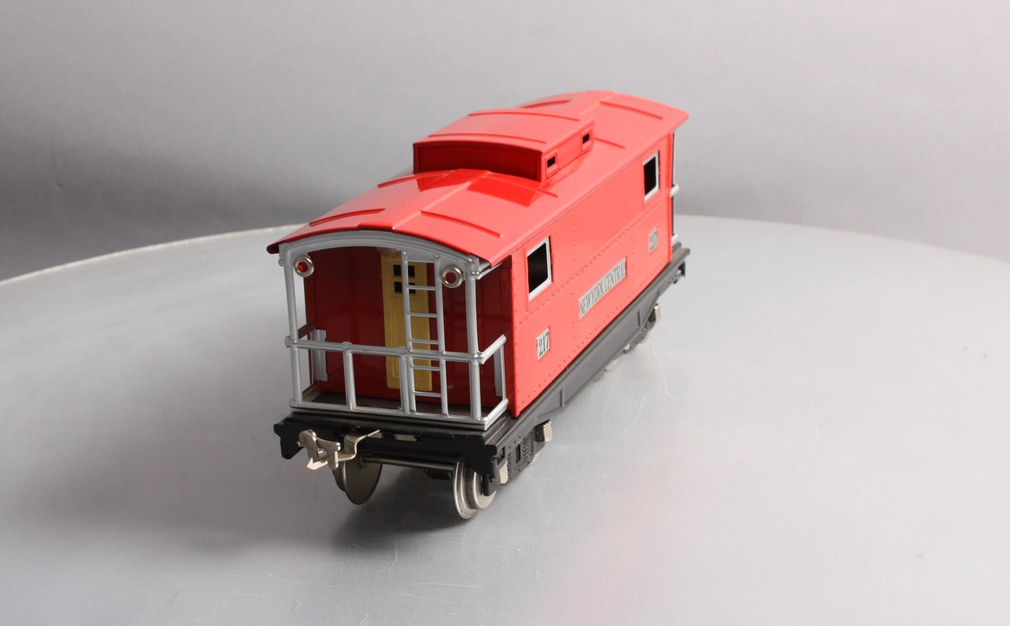 MTH 10-1054 217 Standard Gauge New York Central Red Caboose W/Nickel Trim