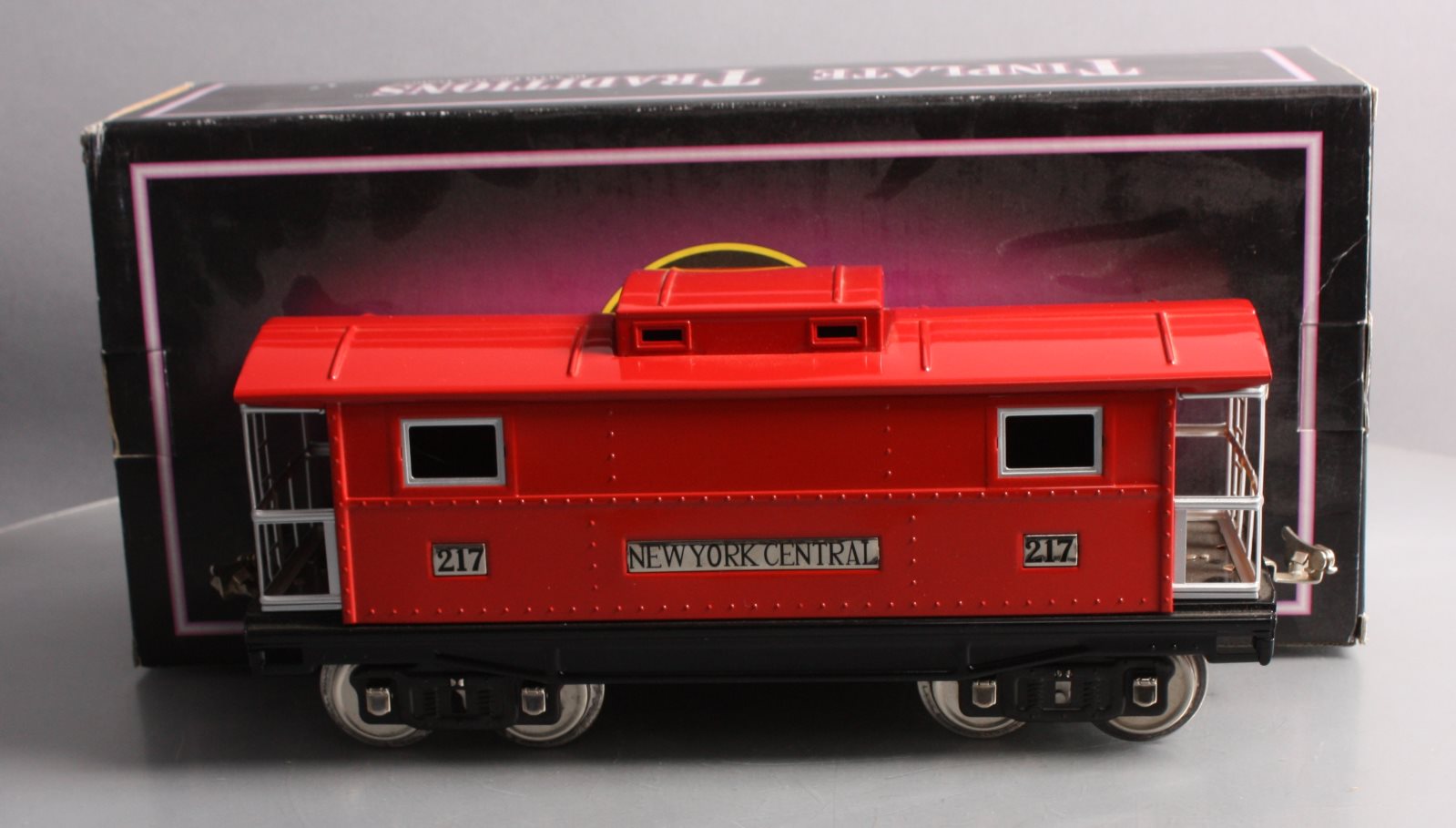 MTH 10-1054 217 Standard Gauge New York Central Red Caboose W/Nickel Trim