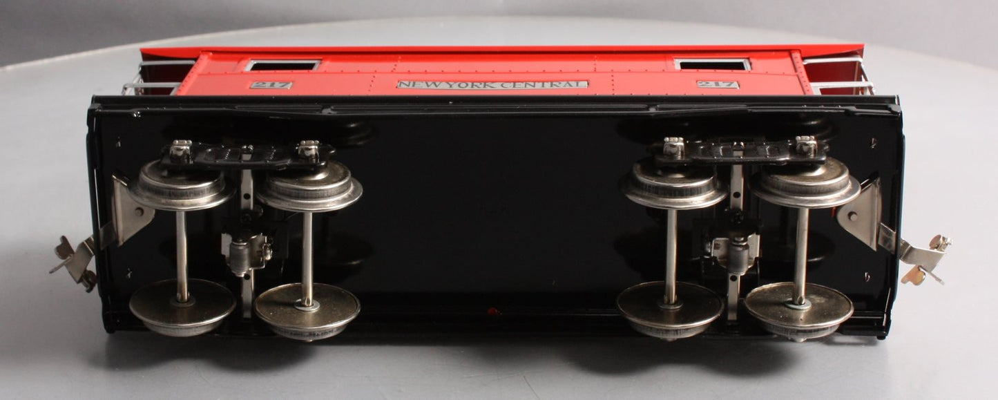 MTH 10-1054 217 Standard Gauge New York Central Red Caboose W/Nickel Trim