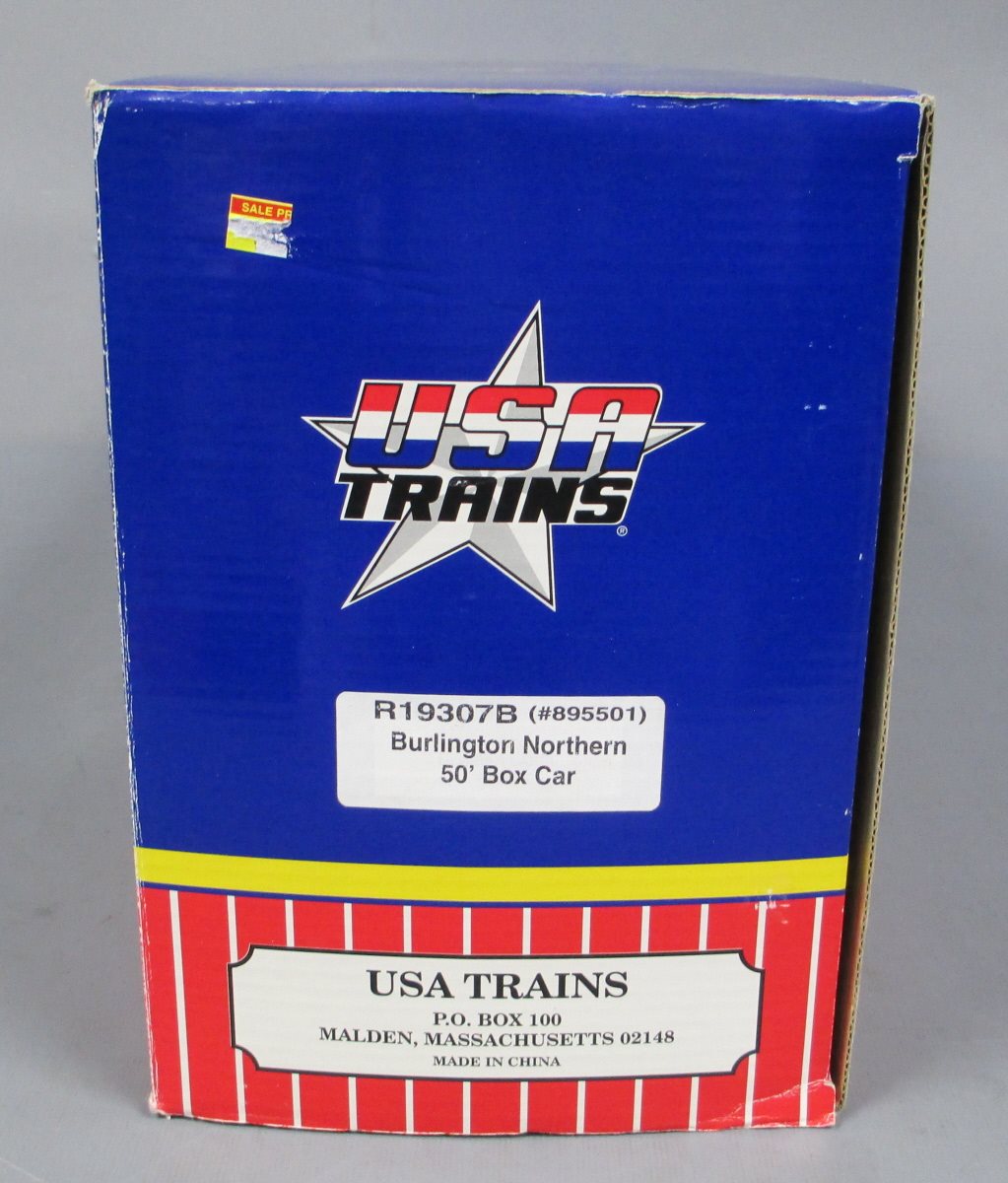 USA Trains R19307B G Burlington Northern 50 Ft. Box Car with AAR Double Door