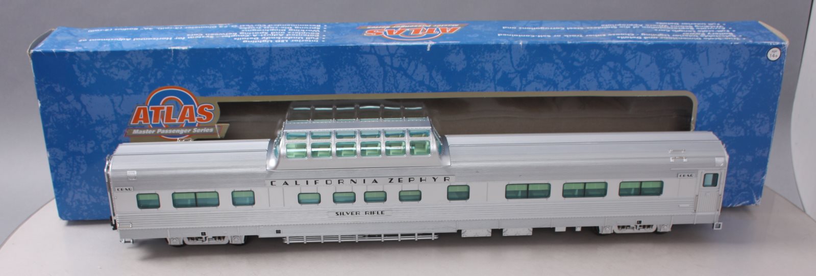 Atlas 3007012 O California Zephyr CB&Q Vista Dome w/Conductors Window #4720