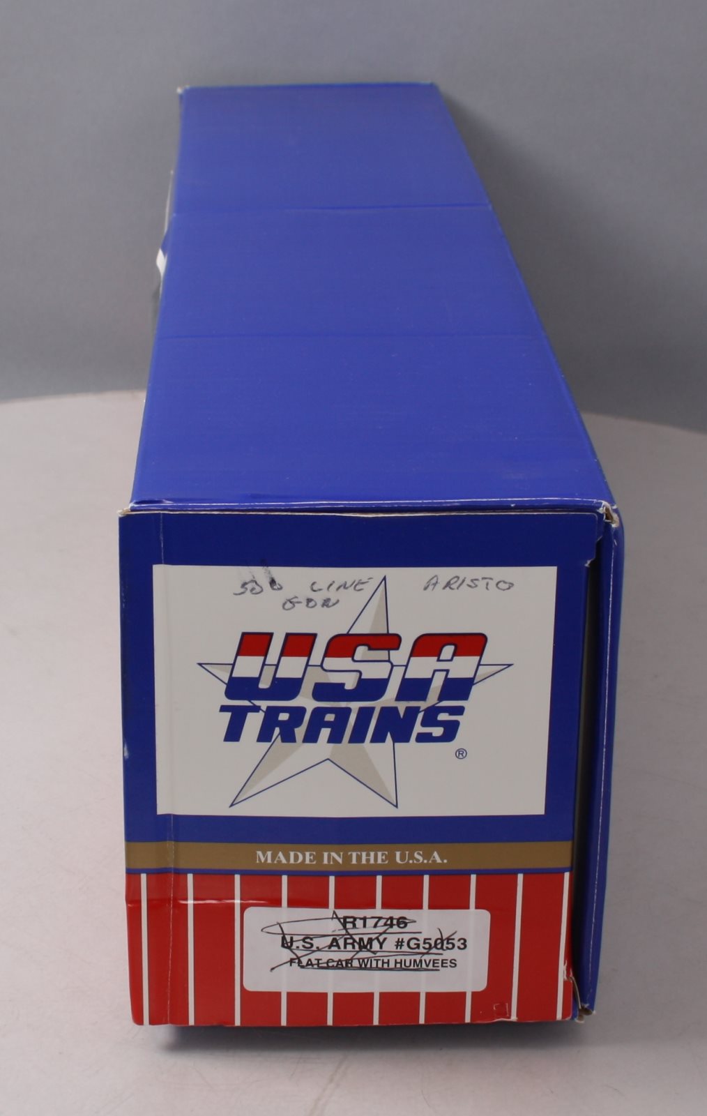 USA Trains R1746 G US Army Flat Car w/ Army Humvees #G5053