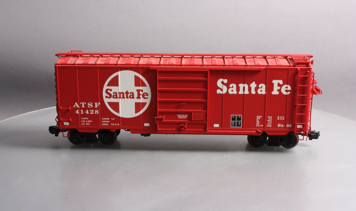 USA Trains R19200B G Santa Fe 40 Ft. PS-1 Simulated Steel Box Car
