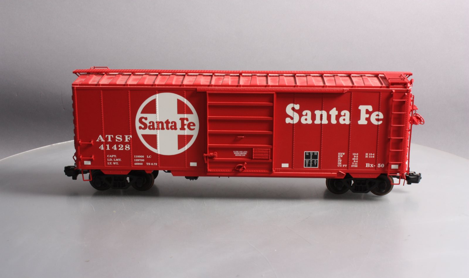 USA Trains R19200B G Santa Fe 40 Ft. PS-1 Simulated Steel Box Car