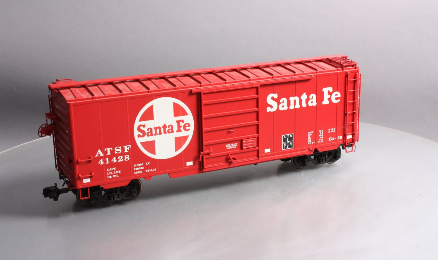 USA Trains R19200B G Santa Fe 40 Ft. PS-1 Simulated Steel Box Car