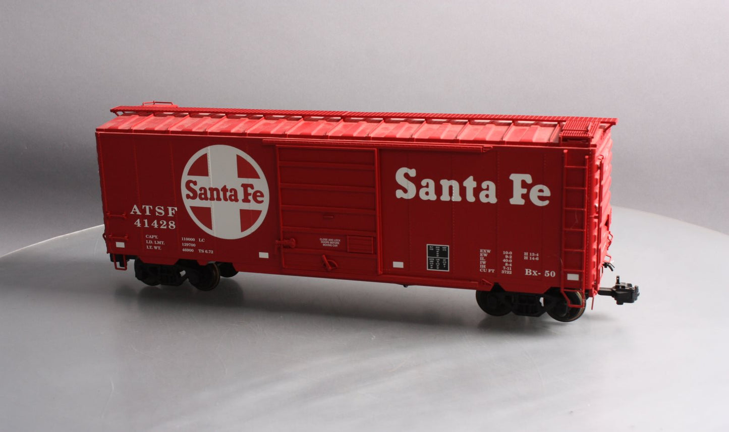 USA Trains R19200B G Santa Fe 40 Ft. PS-1 Simulated Steel Box Car
