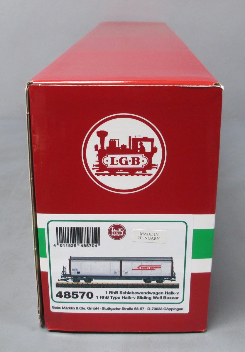 LGB 48570 G RhB Type Haik-v Sliding Wall Boxcar